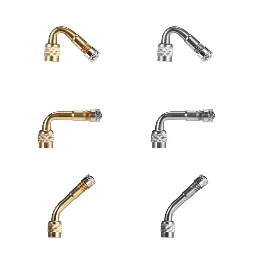 

45/90/135 Degree Angle Brass Air Tyre Valve Schrader Valve Stem With Extension Adapter For Auto Truck Motorcycle Car Accessories