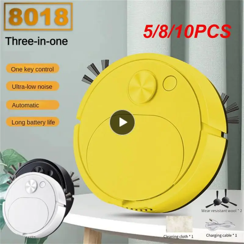 

5/8/10PCS Household Sweeping Robot Sweeping Mopping Electric Sweeper Wireless Usb Charging Sweeping Vacuum Cleaner