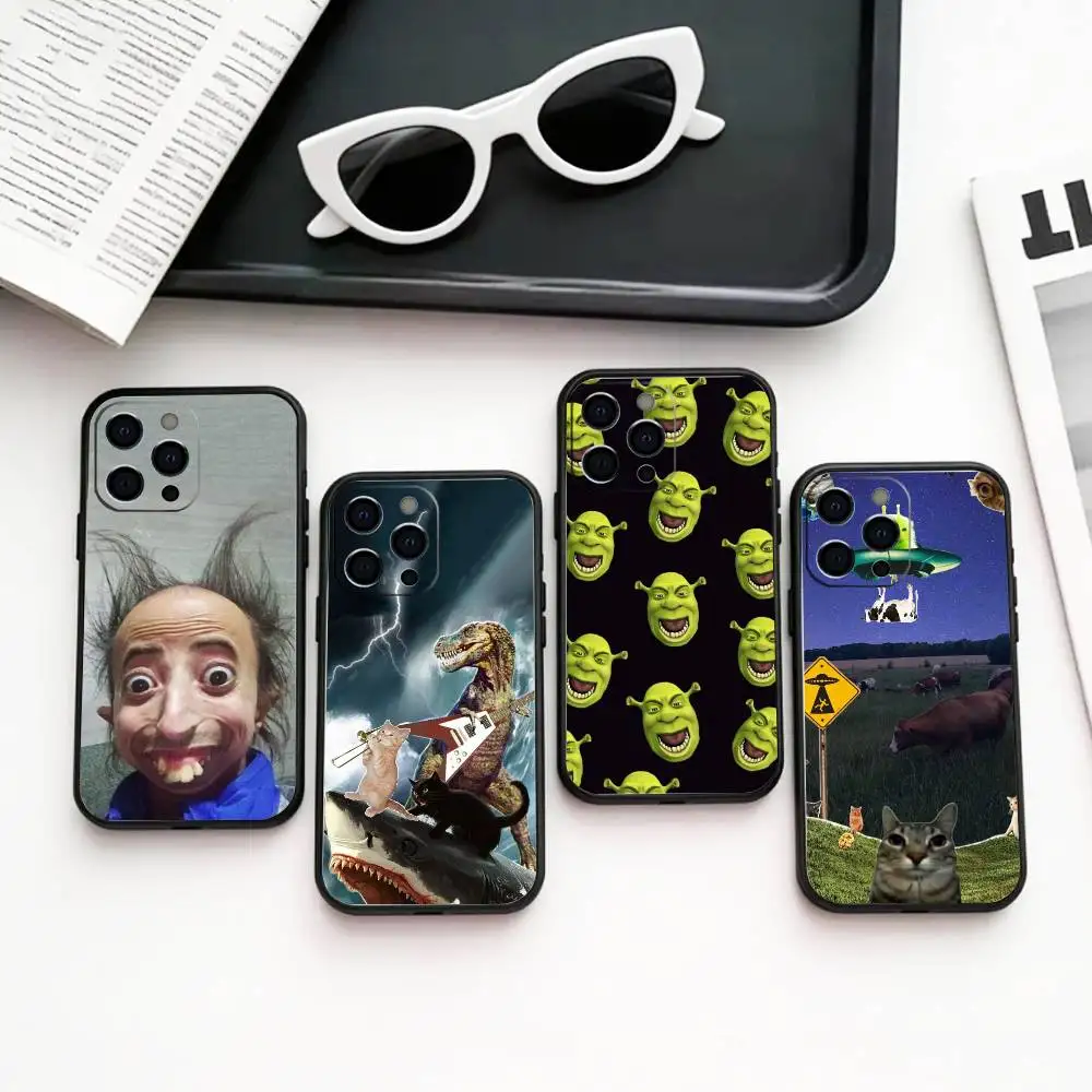 Фото Силиконовый мягкий чехол для телефона с случайным дизайном для iPhone 17, 16, 15, 14, 13, 12, 11, X, XR, Plus, Pro, Max, Plus №1