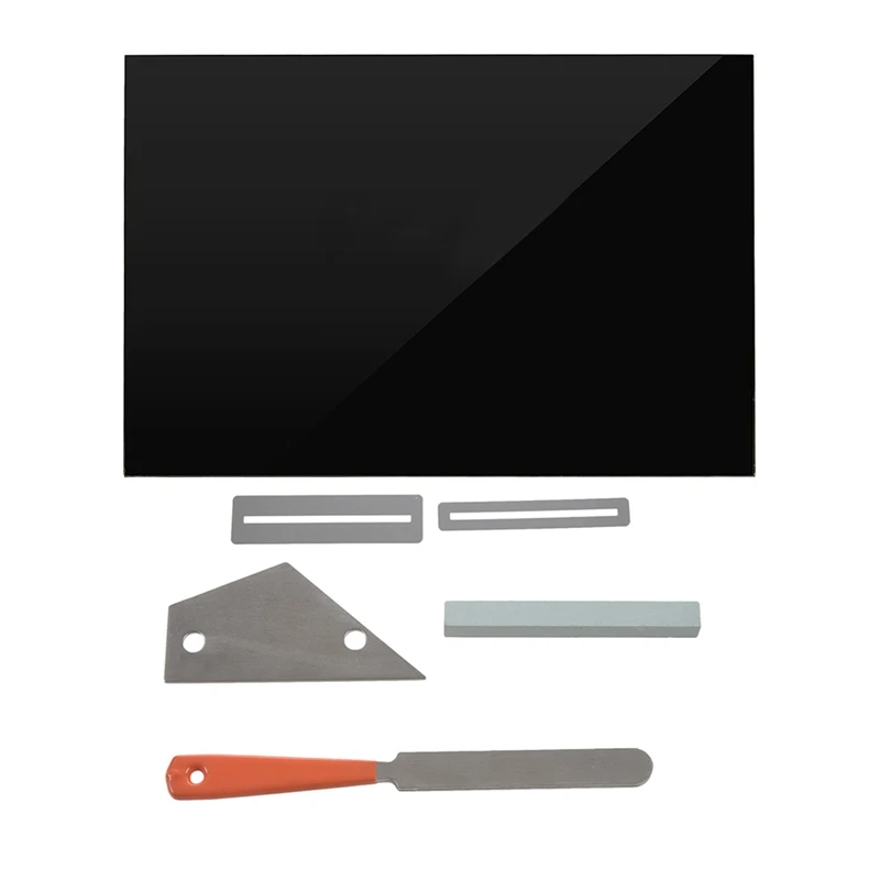

Guitar Bass Pickguard Sheet Scratch Plate Blank Material 1 Ply Black & Guitar Fret Crowning File Leveling Tool
