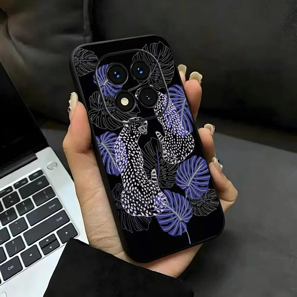 Фото Чехол для телефона Brand Tiger Leopard Richmond Finch, мягкий черный чехол для Redmi Note15 11 12 13 14Pro Plus S 5G 14C A3 №2