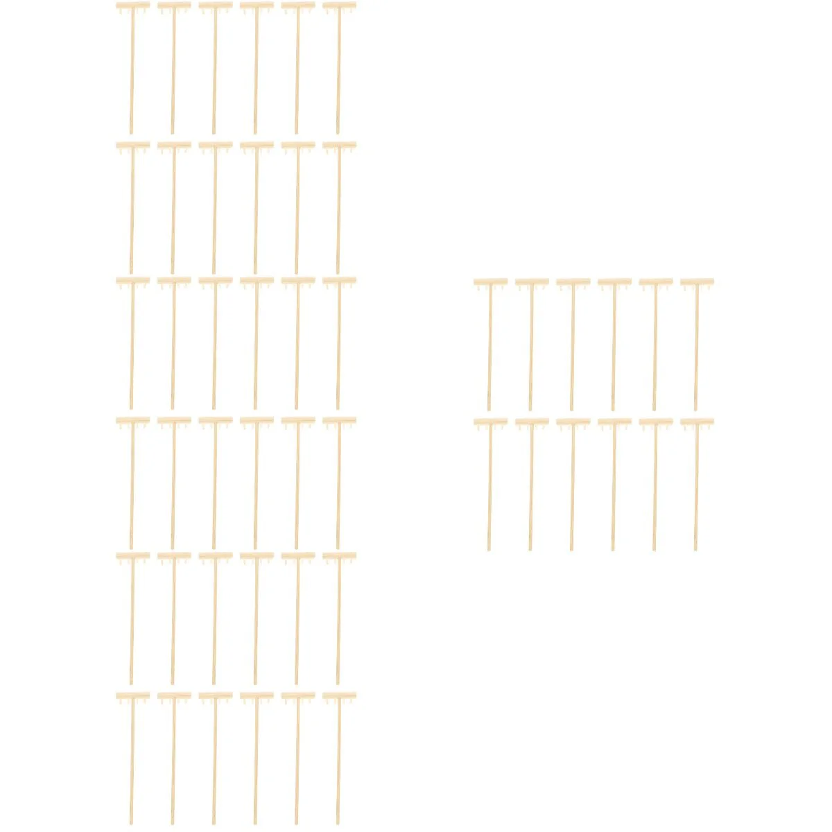 

48 Pcs Sand Tools Micro Toys Desktop Zen Garden Crafts Miniature Decoration Accessory Bamboo Four Tine Rake