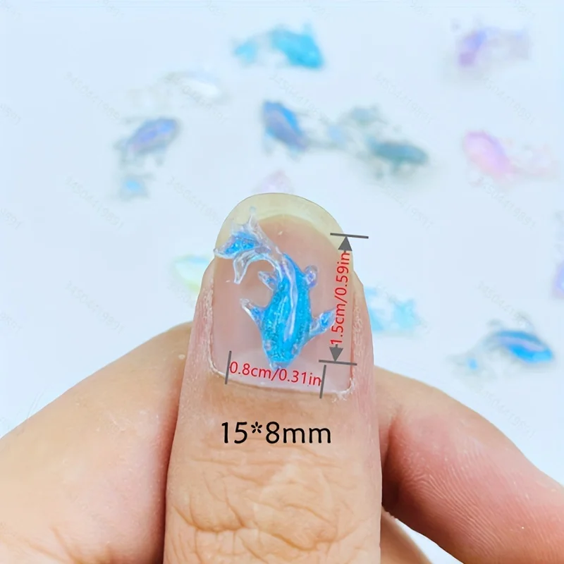 100 шт. милые миниатюрные фигурки золотых рыбок из смолы поделки с плоским