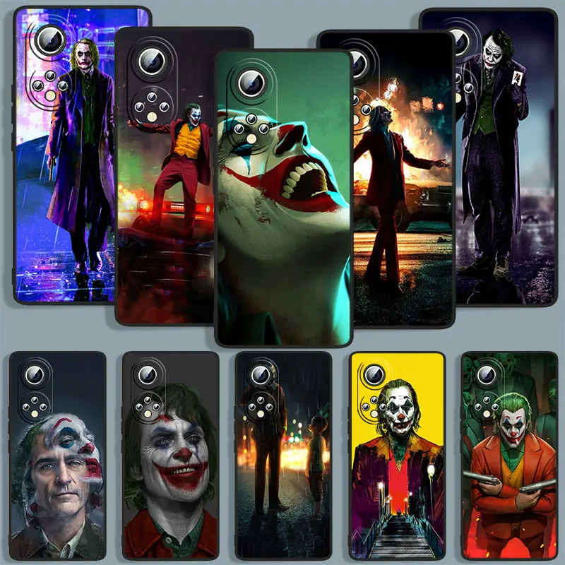 

Cool Crazy Joker Phone Case For Huawei Honor 7A 7C 7S 8 8A 8C 8X 9 9A 9C 9X 9S Pro Prime MAX Lite Black Cover Soft Capa