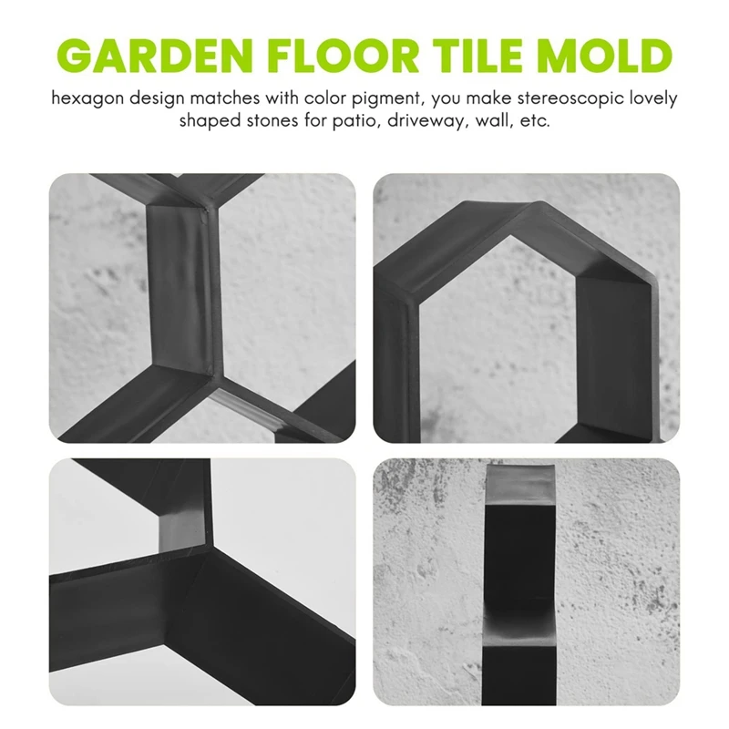 DIY патио производитель ходьбы ступенька камень бетонная форма многоразовая для