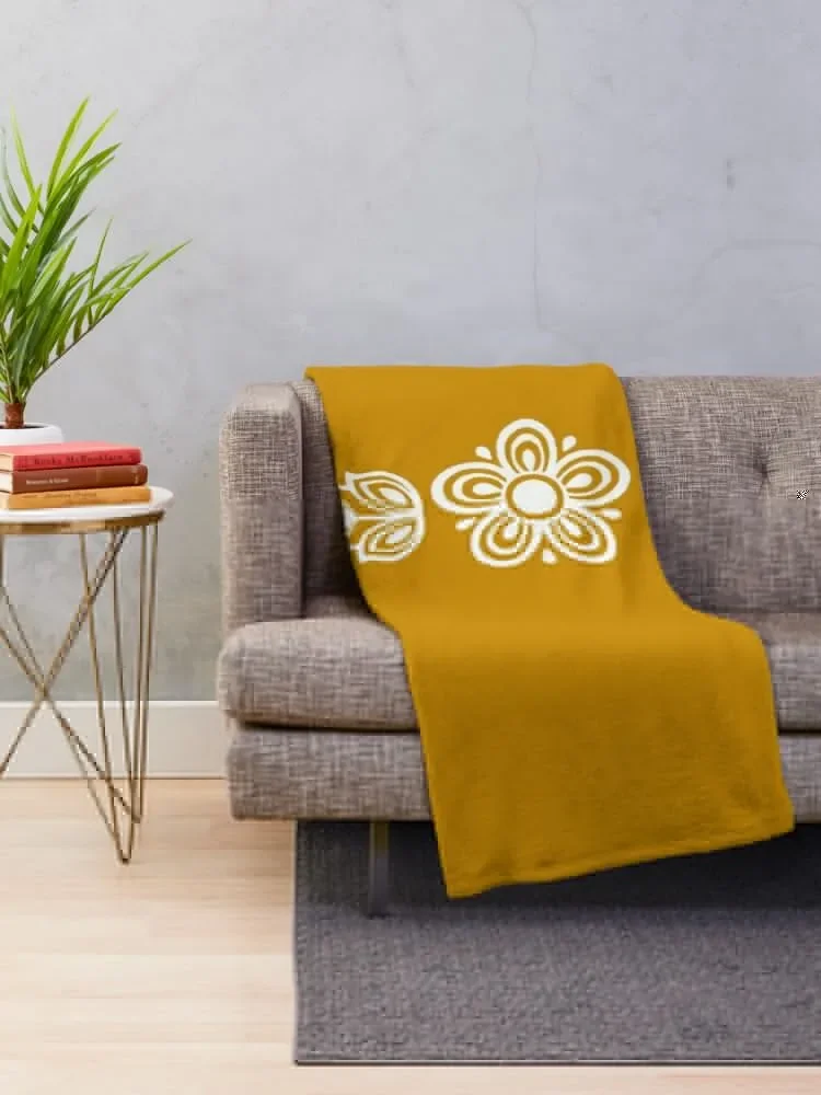 Винтажное покрывало с изображением бабочки из пирекса золотого и белого цвета