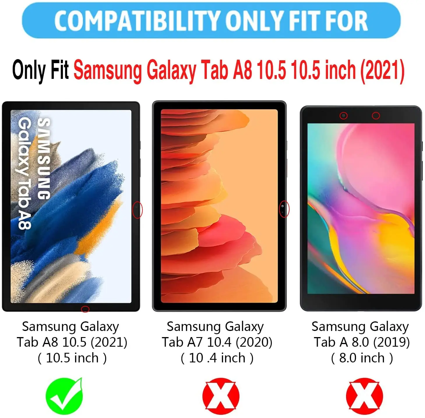 Закаленное стекло для Samsung Galaxy Tab A8 10 5 2021 2 шт. |
