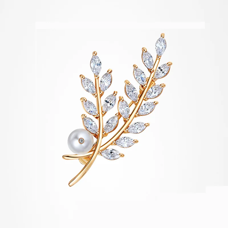 

Pearl brooch, high-end and exquisite, small crowd, anti glare suit, suit pin, accessories manufacturer