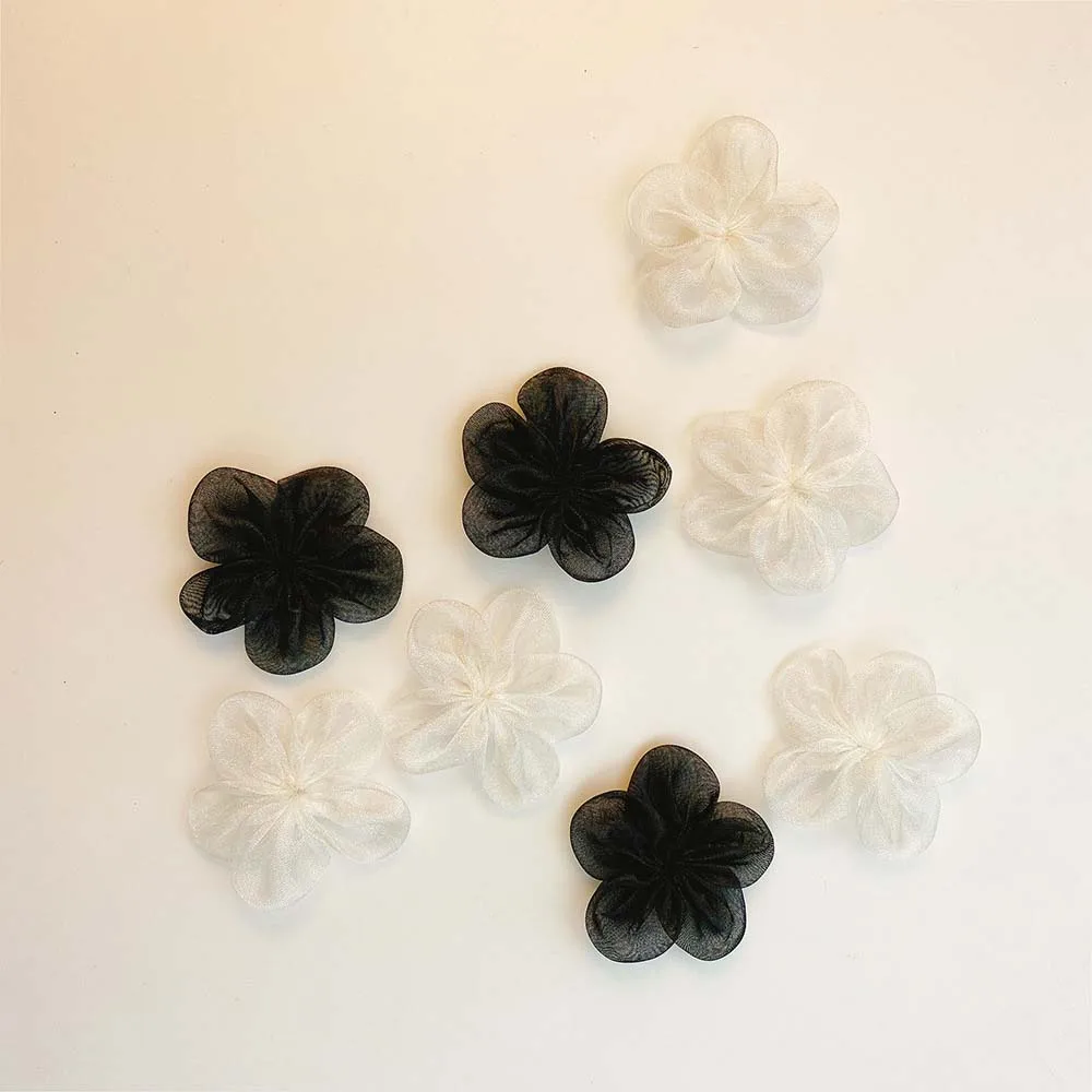 

5 см/30 шт., искусственные нашивки из органзы для одежды