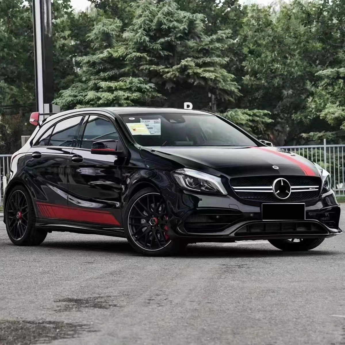 Обновление обвеса W176 до A45 AMG Style передние и задние бамперы обвес для Mercedes Benz A Class