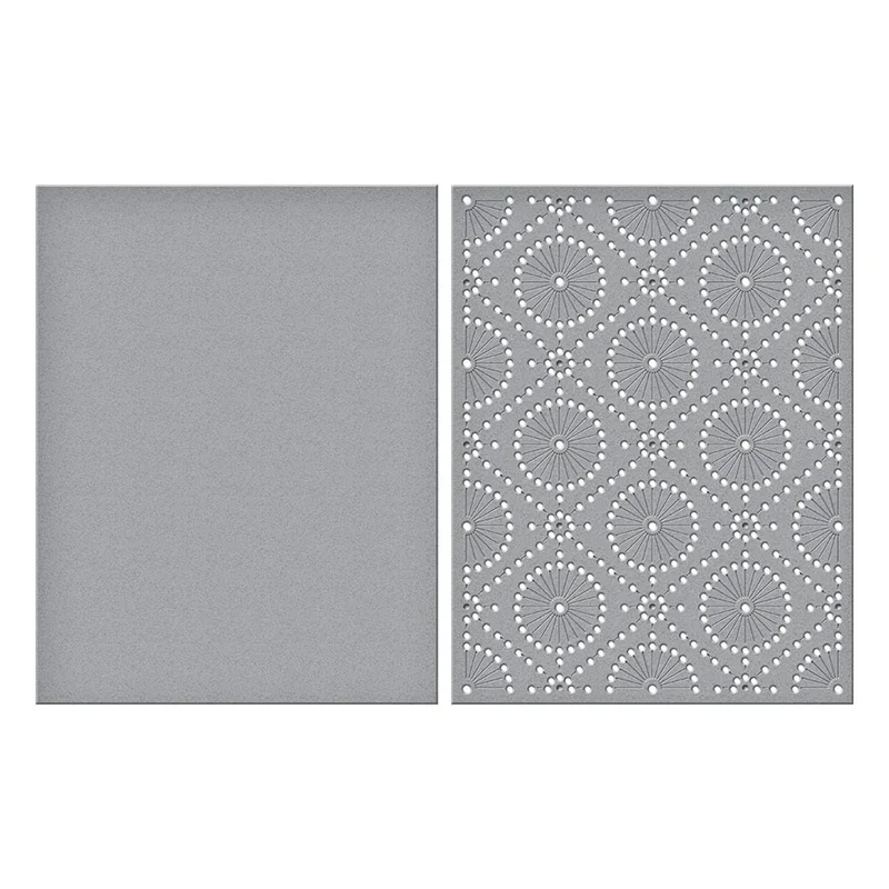 Новинка 2022 прямоугольная рамка фоновый узор металлические штампы для рукоделия