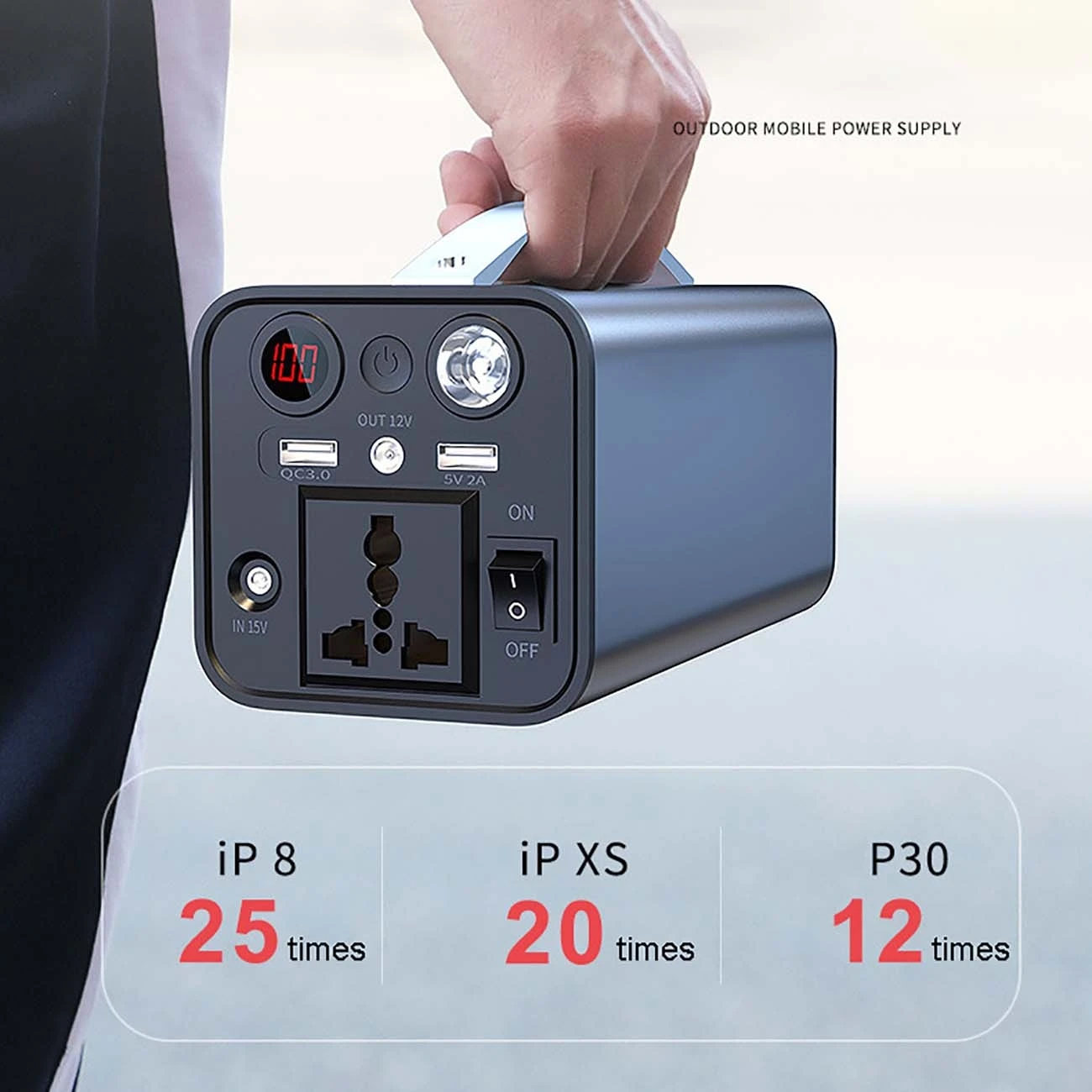 Ceny 220V 180W Power Bank Akumulator Generatora 68000mAh Przenośna Elektrownia Zewnętrzne Zasilanie Awaryjne Camping Inverter