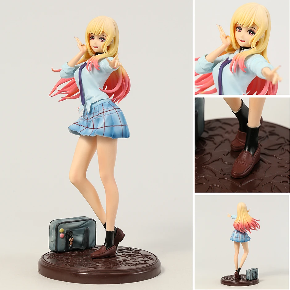 

27cm My Dress-Up Darling Kitagawa Marin School Uniform Ver Figure PVC Collection Model Toys Brinquedos