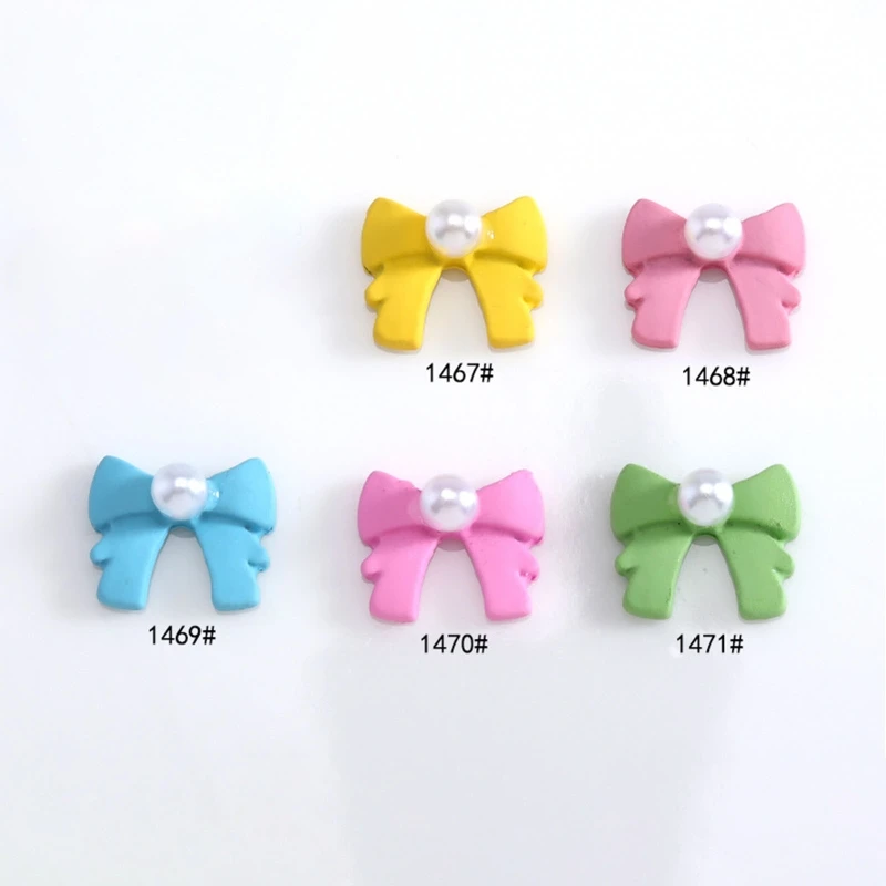 

Плоские банты для ногтей, искусство ногтей, бант, жемчужные бусины, дизайн бантов