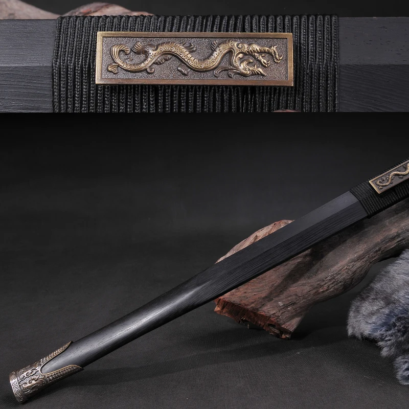 Китайская меч ИМИТИРОВАННАЯ Дамасская сталь лезвие металлическое ремесло