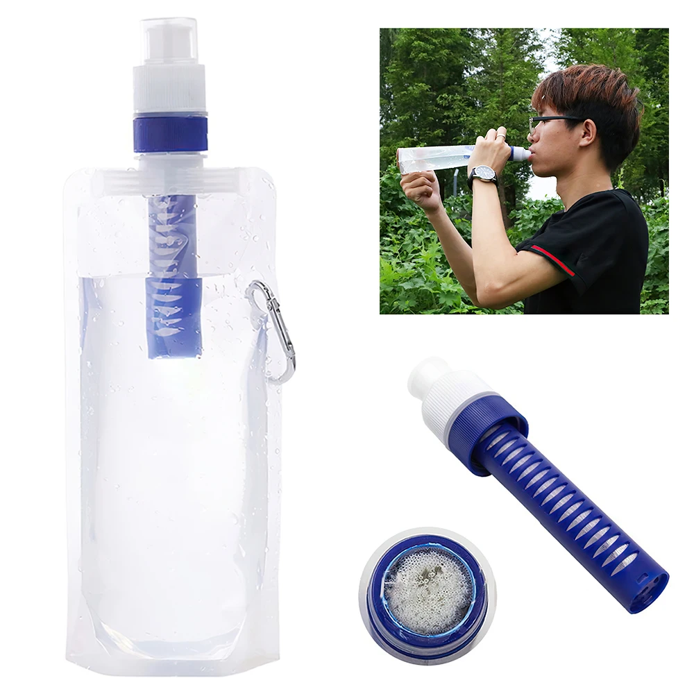 

Дорожный мешок для фильтра для воды, портативный складной фильтр из АБС и ПЭ для очистки воды, инструменты для выживания, для спорта, кемпинг...