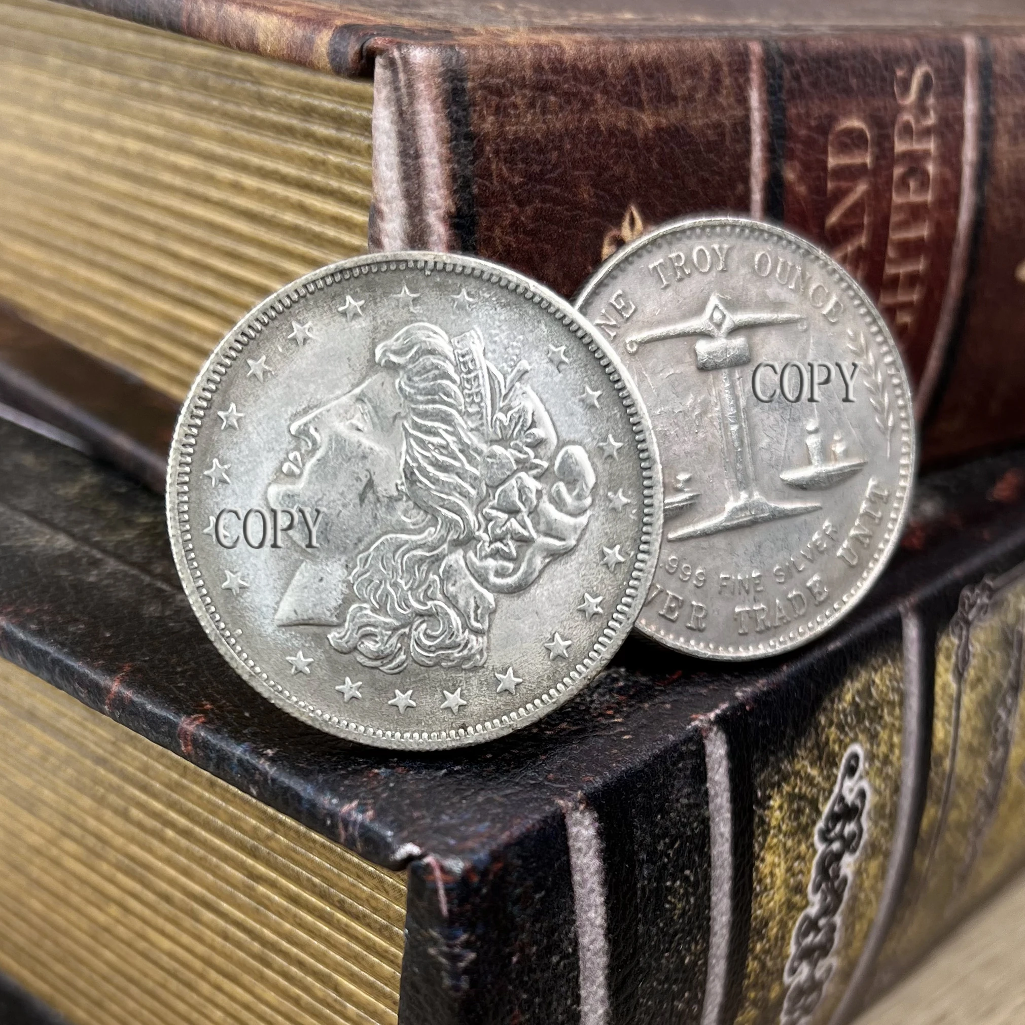 Американская Тройная унция серебряная балансировочная статуя реальная