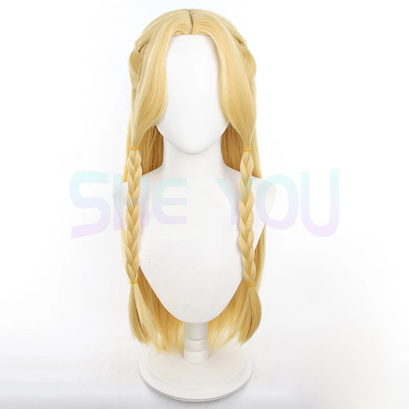 Парик для косплея Marcille Donato из Аниме длинные светлые предварительно оплетенные
