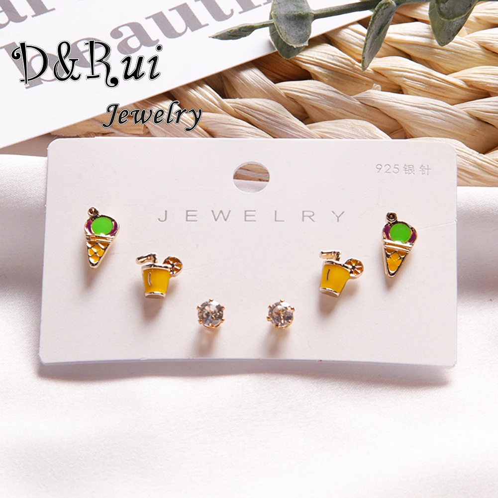 

New Earrings for Women Luxury Alloy Drip Oil Fun Cute Animal Zodiac Stud Earrings Jewelry Earring Mother's Day Gift Wholesale