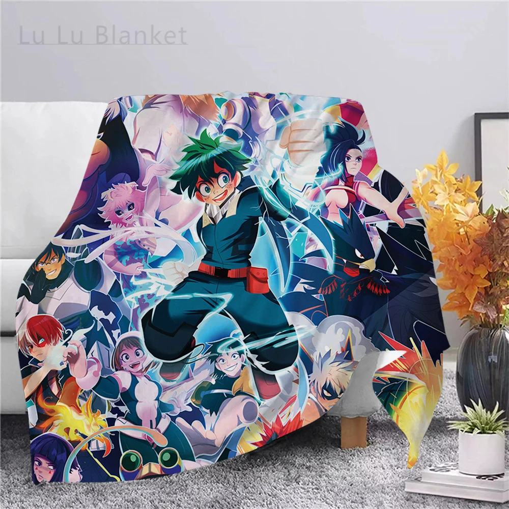 

Anime My Hero Academia Flannel Blanket 3D Printing Blankets for Beds Kids Home Decoration Autumn Adult Throw Blanket