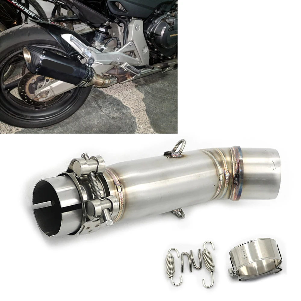 

Exhaust Muffler Middle Link Pipe Escape Mid Connection Pipe Slip-on For Honda CB600F CB 600F Hornet 2007- 2013 Hornet 600