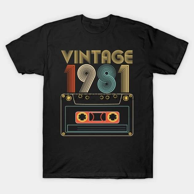 

Men T-Shirt Vintage 1981 Tshirt Women T Shirt