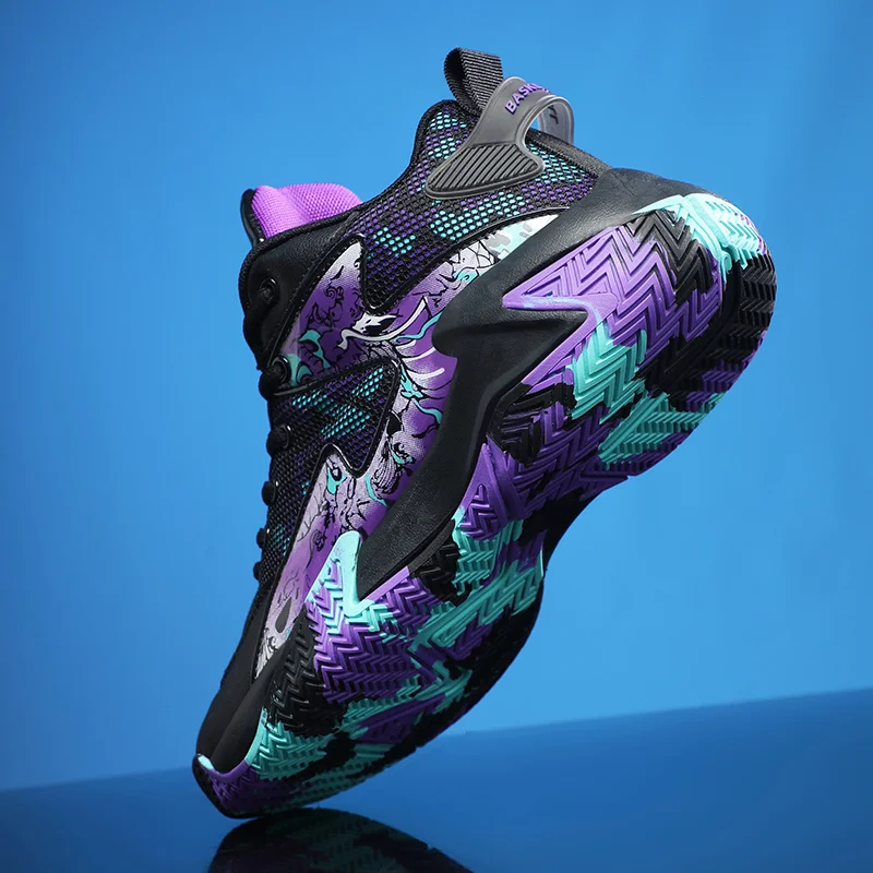 Basketball Shoes Breathable Confortable Sports Shoes Training Athletic Basketball Sneakers Lightweight Unisex Men Women Sneakers