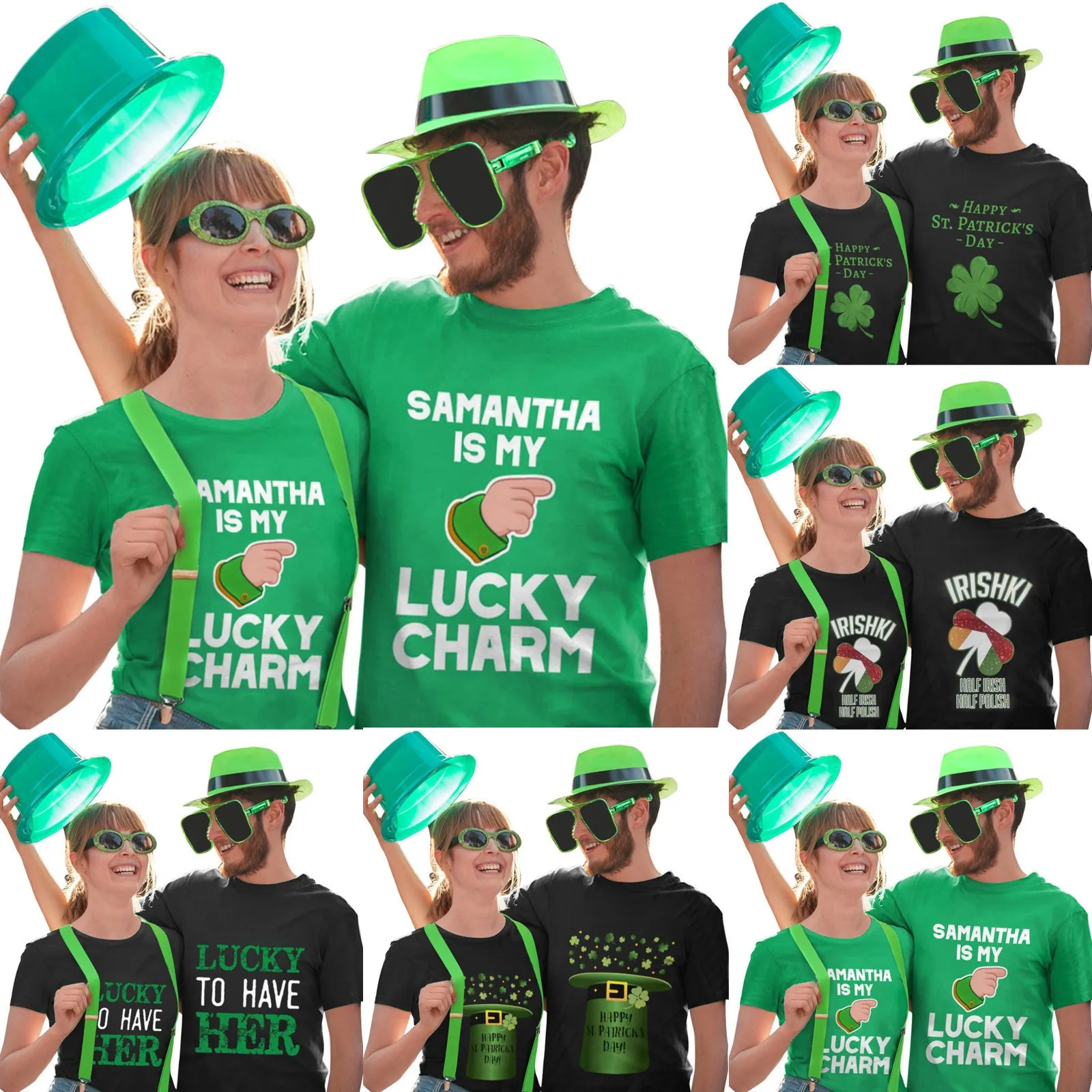 

Lightweight Shirt for Women St. Patrick's Day Women's Fashion Top Letter Print Lightweight Shirt for Women Shirts for Women Pack