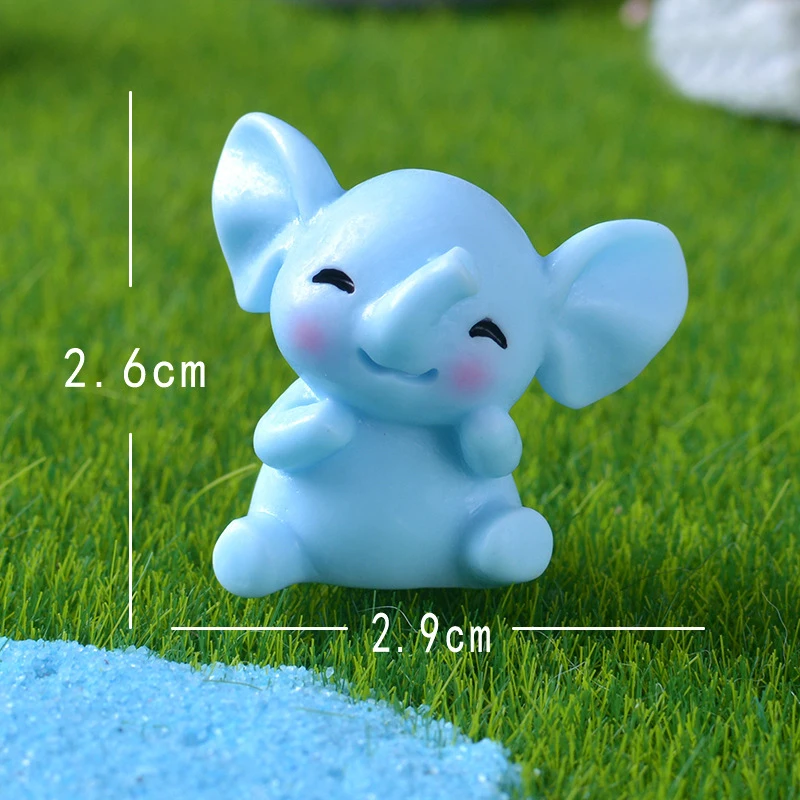

Миниатюрное животное, слон, милое украшение, полимерная кукла бонсай, сказочное украшение для сада