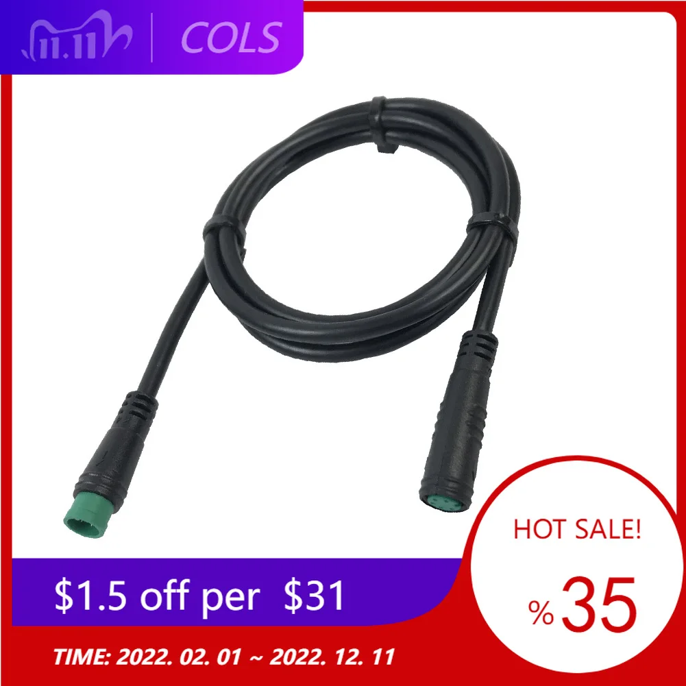 

E-bike KT / Bafang Display Extension Cable Waterproof Male To Female 5 Pin 80CM Durable Electric Bicycle Accessories Parts