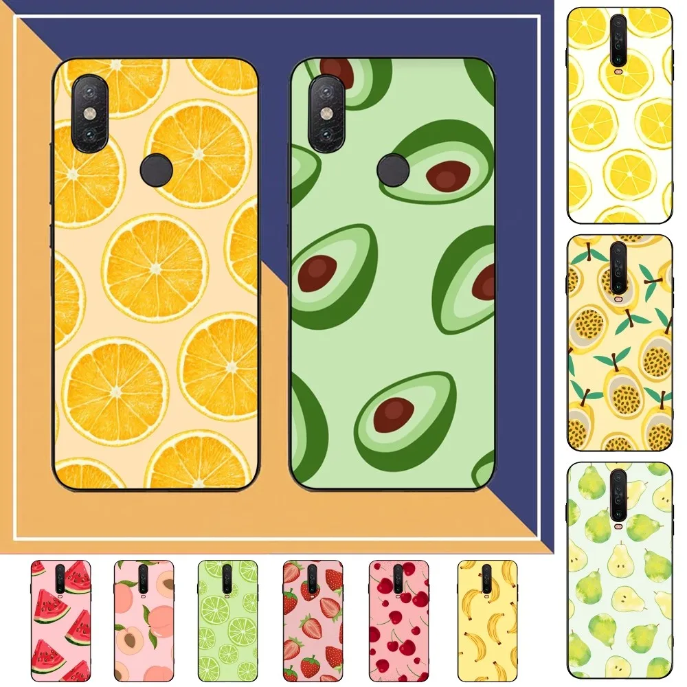 Чехол для телефона Fruit Lemon Cherry Redmi Note 4 X 5 A 6 7 8 T 9 9S 10 11 11S 11Epro Poco M3 Pro
