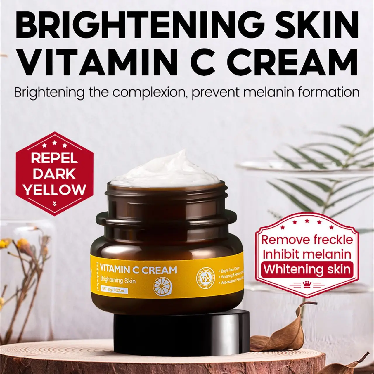 

Vitamin C Face Cream 30g Antioxidant Brightening Whitening And Moisturizing Face Cream Brighten Tighten Repair Soothe Soften