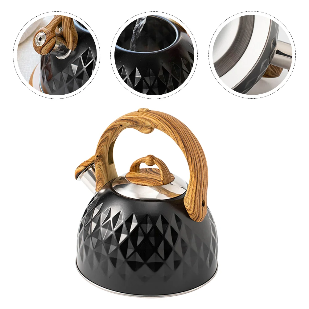 

Kettle Tea Stovetop Water Whistling Teapot Coffee Stainless Steel Stoveboiling Campingpot Boiler Loud Pour Pots Over Whistle