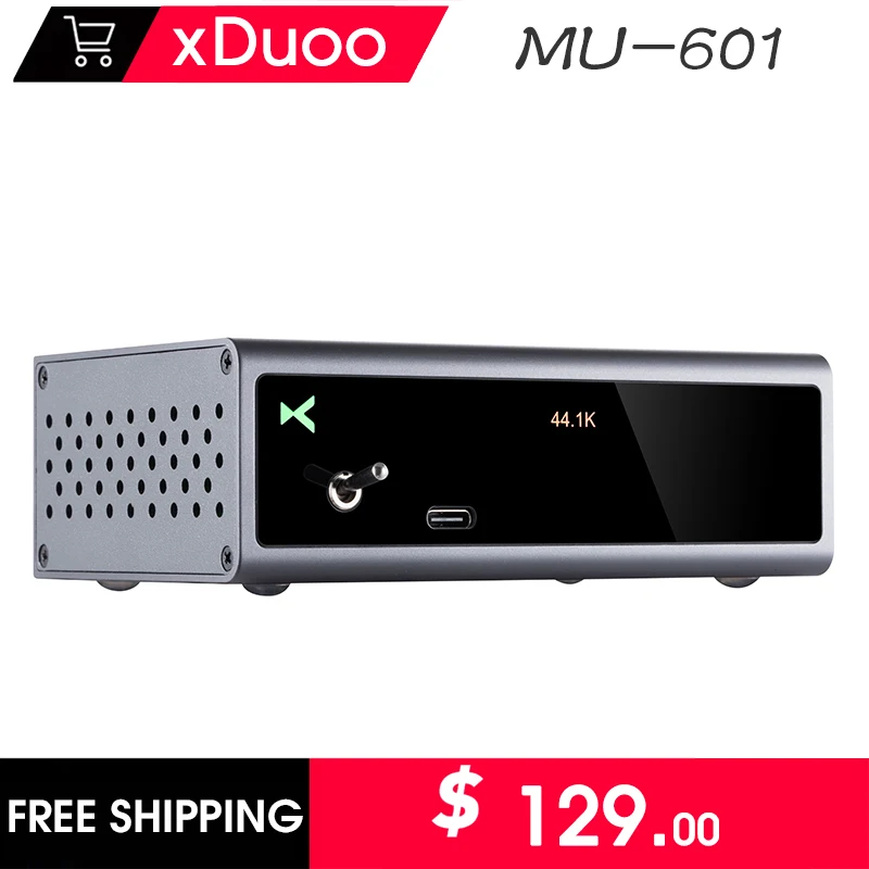 

XDUOO MU-601 ES9018K2M High Performance USB DAC MU601 PCM 384kHz/ DSD256 Analog/Coaxial Output Two USB Mode Decoder