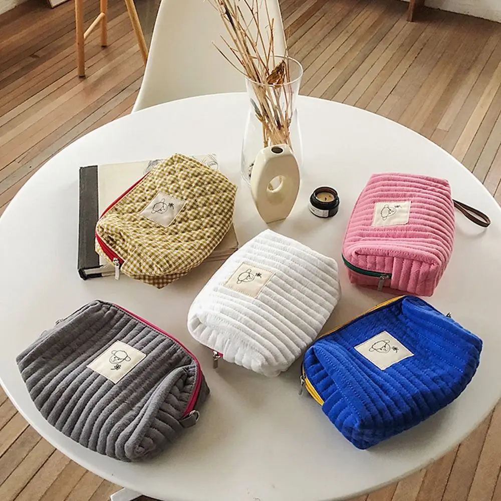 

Home Organization Cosmetic Pouch Travel Accessories Cosmetic Storage Bag Beauty Case Quilted Makeup Bag Toiletry Bags