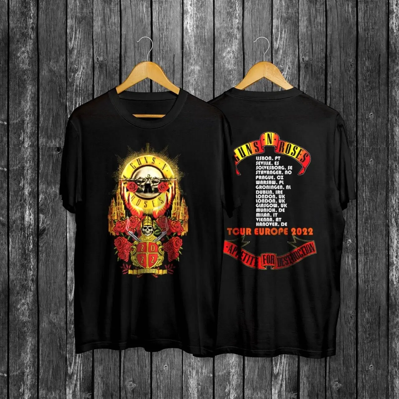Фото Guns n roses date tour 2022 футболка Размер фотографий №1