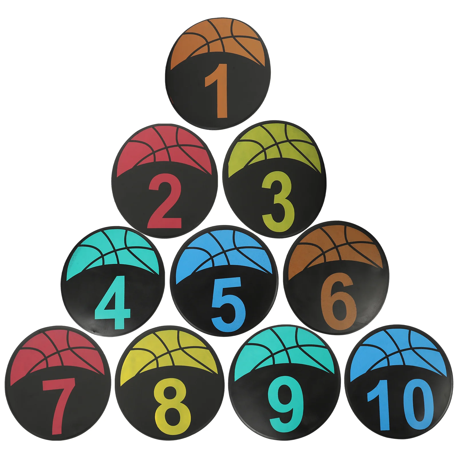 

10 Pcs Exercising Tool Football Soccer Training Equipment Markers Discs Tpe Sign Pads