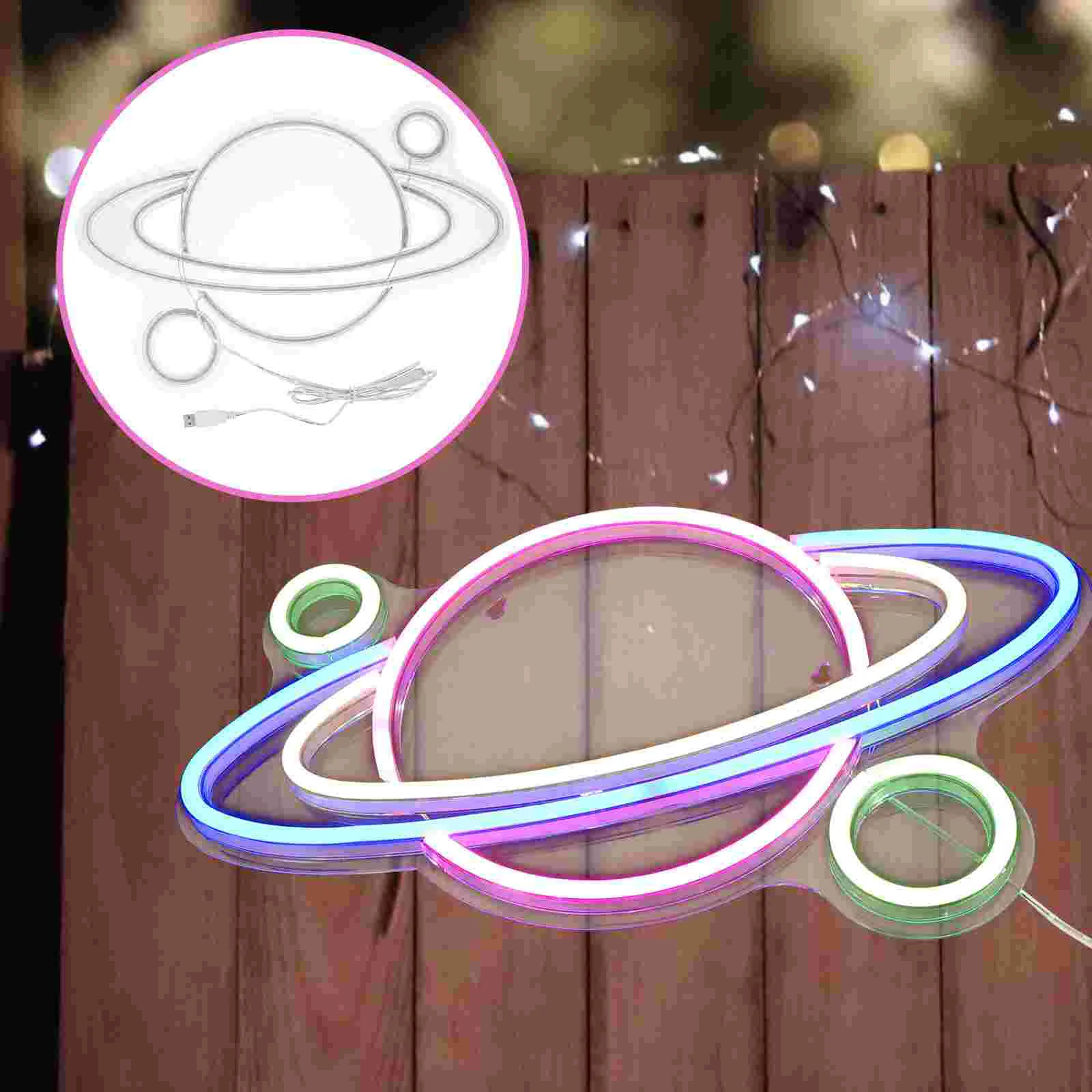 

1PC Home Creative Cosmic Modeling Delicate Neon Decorative Night