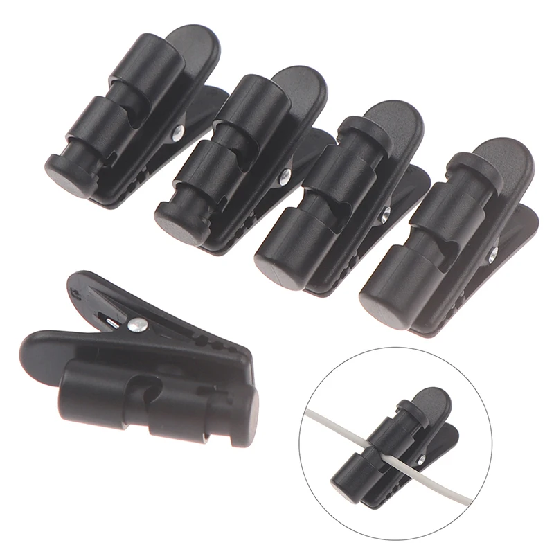 

2Pcs/5Pcs Cable Cord Clamp Collar Headset Clamp Collar Clip Rotating Clamps Headphone Cable Clips Earphone Winder Accessories