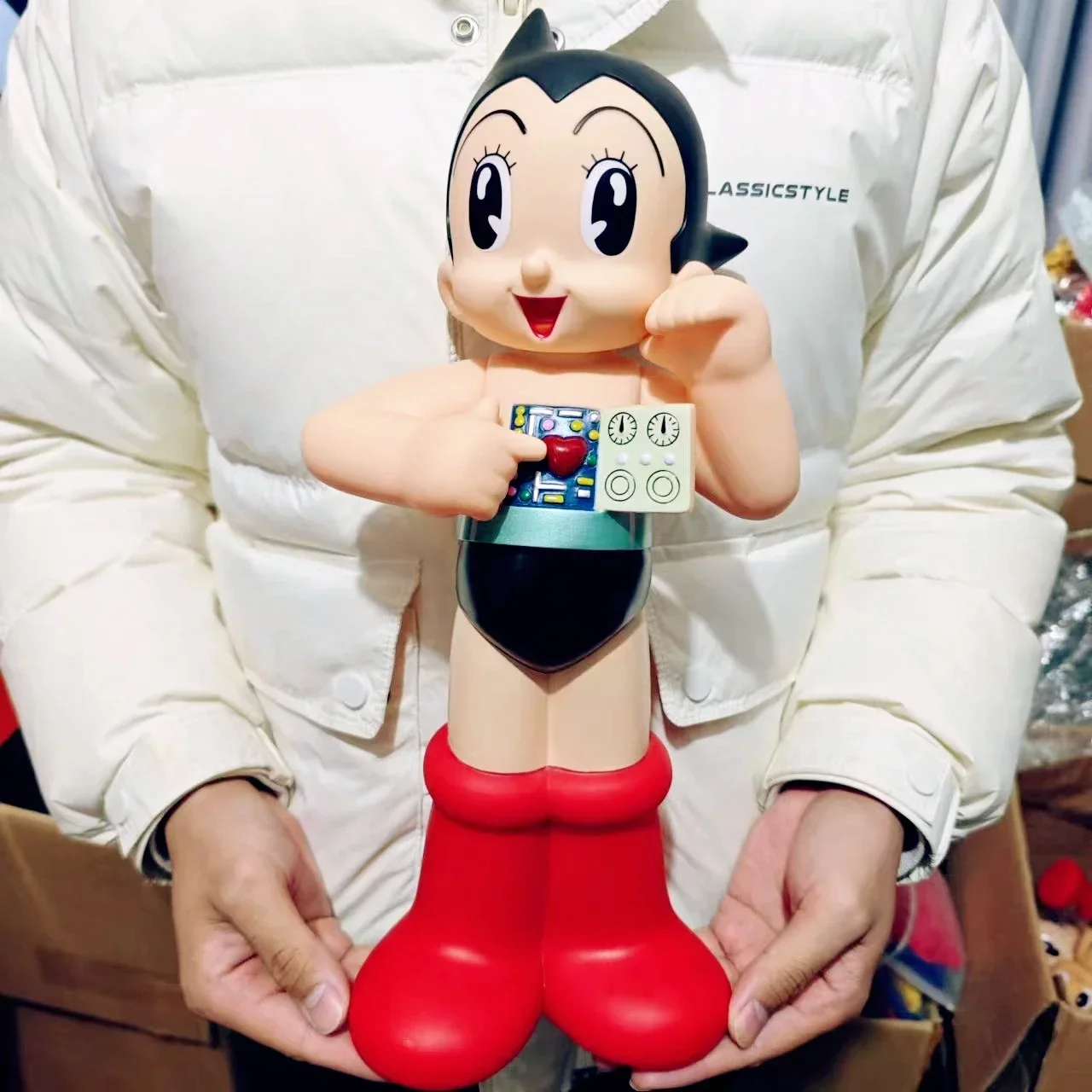 Фото Фигурка аниме AstroBoy Mighty Atom Tetsuwan Atom, большая ПВХ экшн-фигурка 40 см, Коллекционная модель, игрушки, праздничные подарки №5
