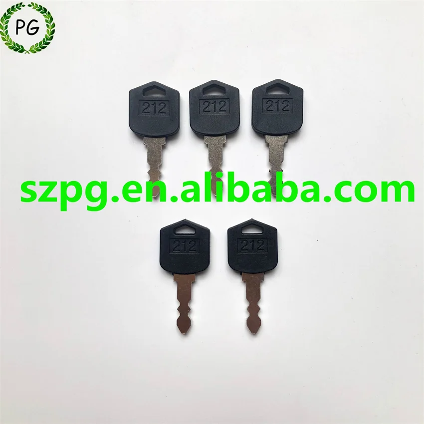 5PCS 212 Key For Doosan Daewoo Forklift Skid Steer D554212