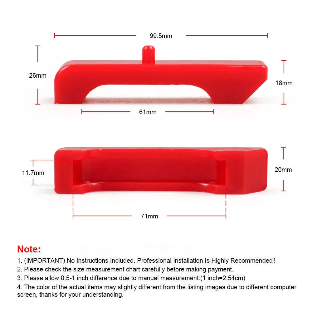 Изоляторы для радиатора грузовиков 1973-87 1711/GMC C &amp K Красный Уретан в стиле GM