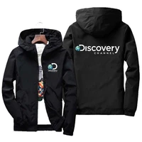 2022 new discovery channel printed jacket mens expedition scholar top coat outdoor clothing trench coat s 7xl