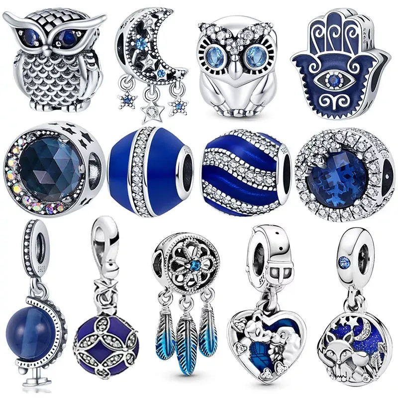 

Genuine silver color Love Star bead Charms Fit Original pandora Bracelet&Bangle For Women Birthday Fashion Jewelr