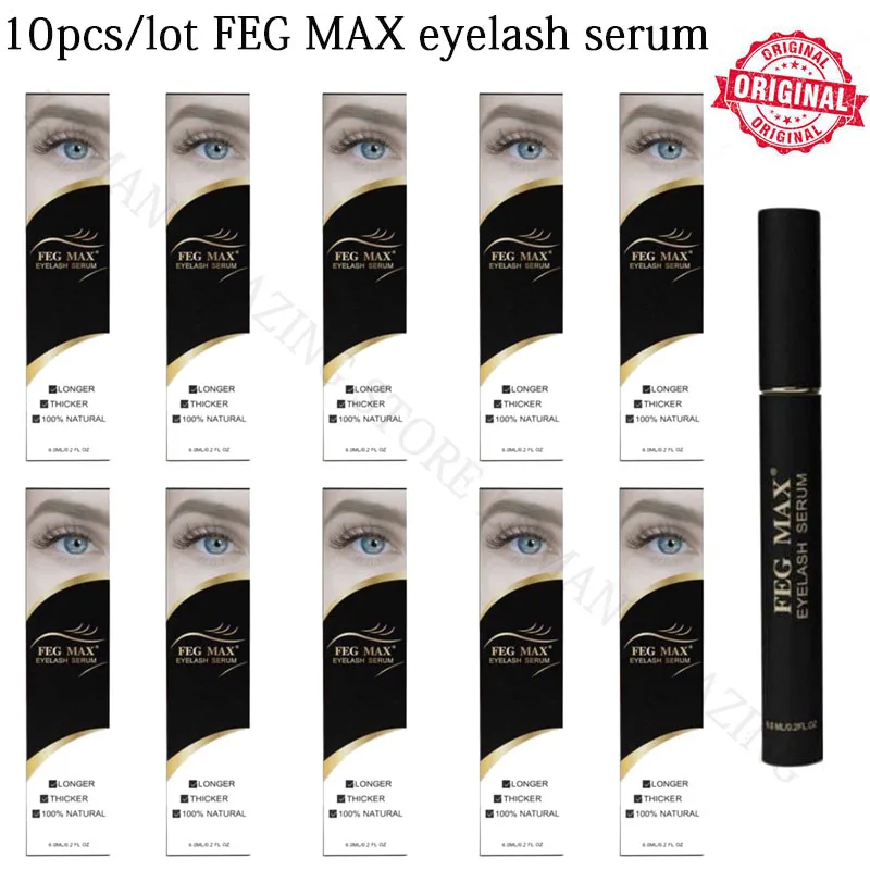 

10 шт./партия, 100% оригинальная Сыворотка для роста ресниц feg max