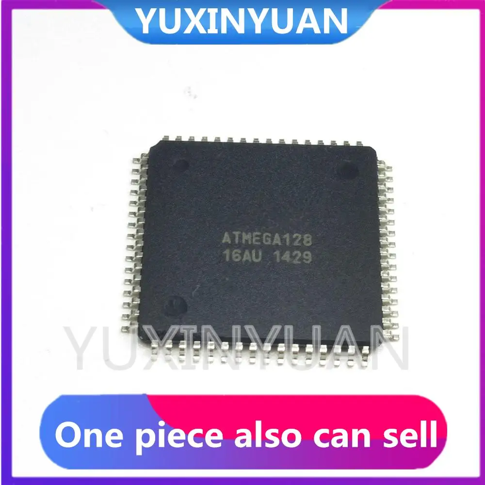 YUXINYUAN ATMEGA128 ATMEGA128-16AU TQFP64 маленький, не большой, разместите заказ, чтобы отправить небольшой размер