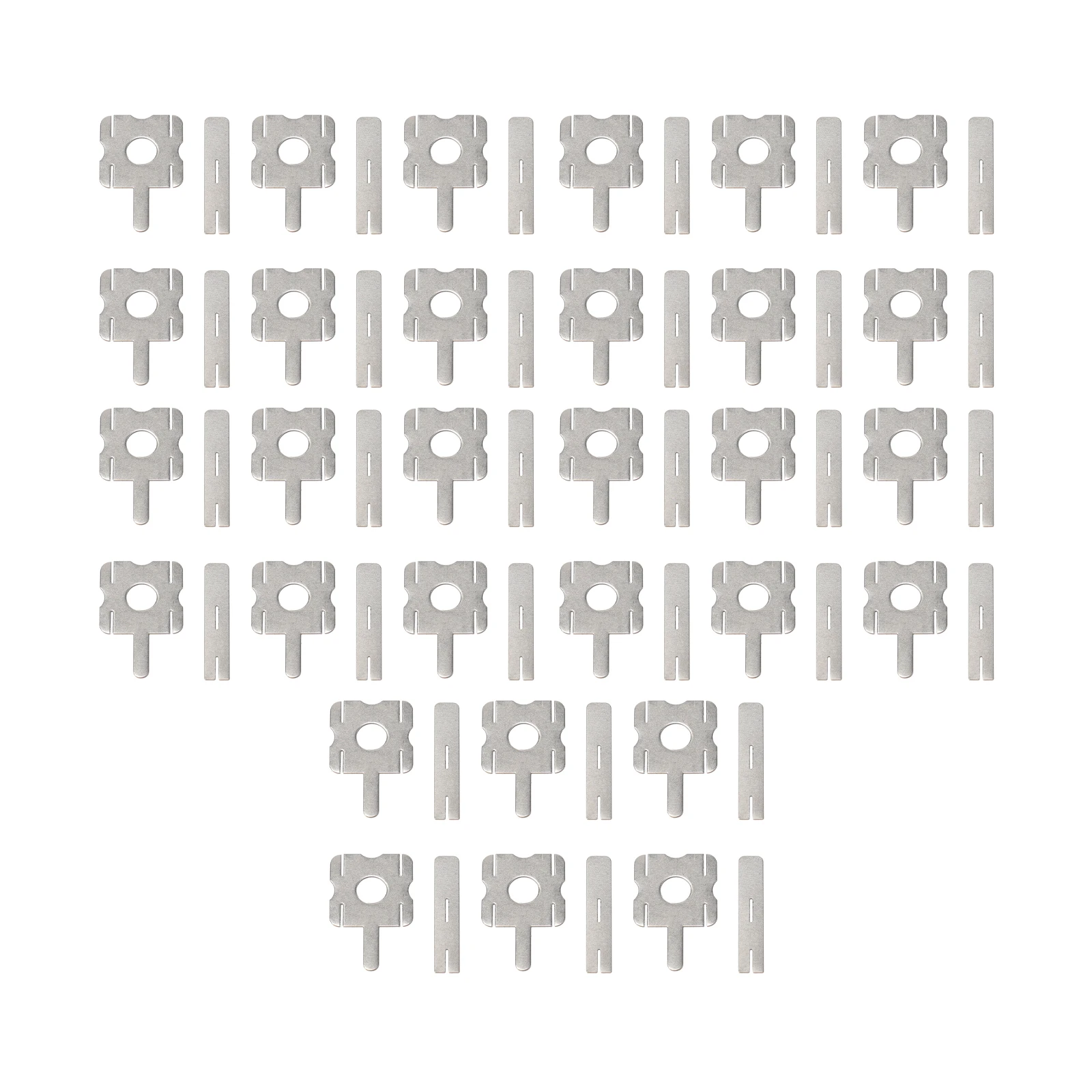 

5 комплектов (30 шт.) никелевый лист для литиевой батареи, никелевая пластина для точечной сварки, стальной ремешок, листы для аккумуляторных блоков