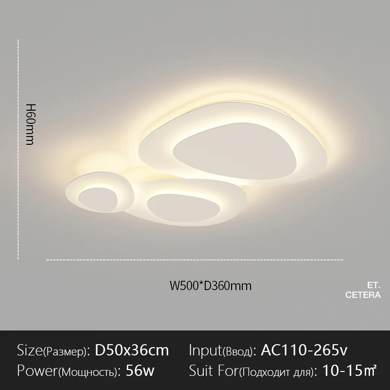 

Потолочный светильник для гостиной, комнатное освещение для спальни, столовой, лампа с белым молочным ветром, домашний декор, светодиодное освещение, лампа
