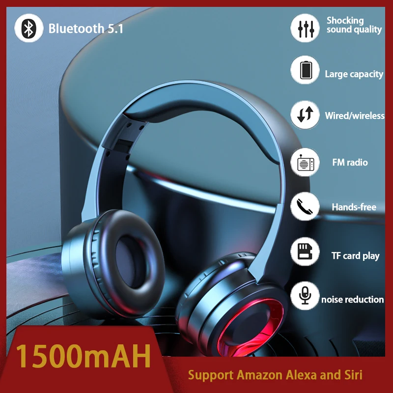 

Bluetooth-наушники с микрофоном, 1500 мА · ч