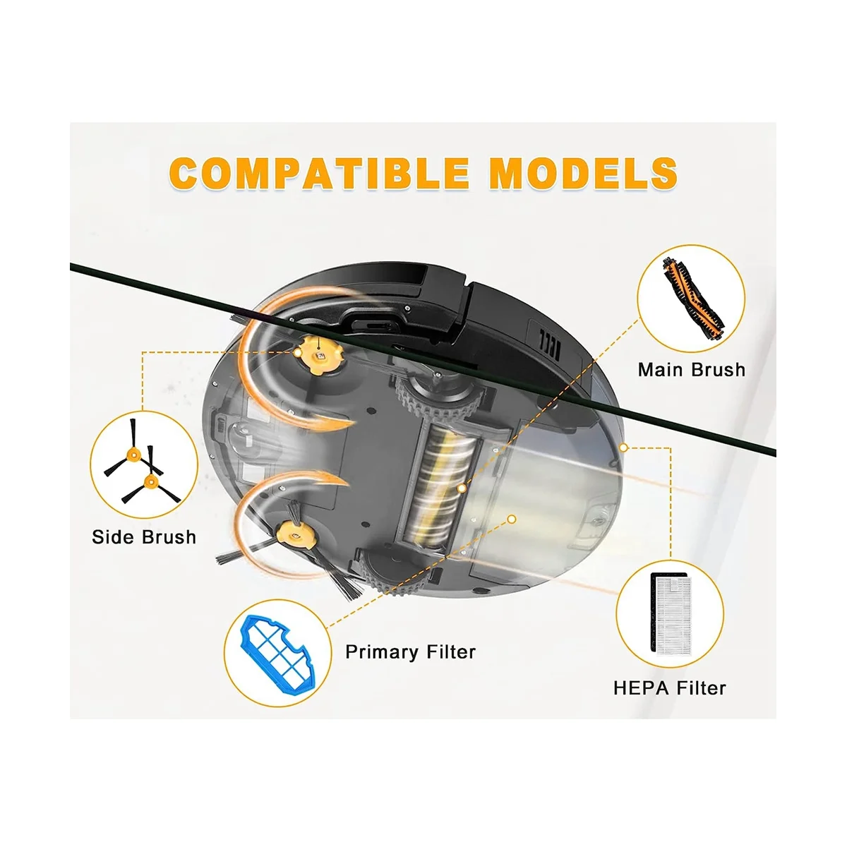 Для Deebot N79 N79S DN622 500 N79W N79SE K600 K700 Комплект аксессуаров Фильтры Щетки